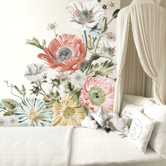 RoomMates Vintage Poppy Peel & Stick Giant Decals